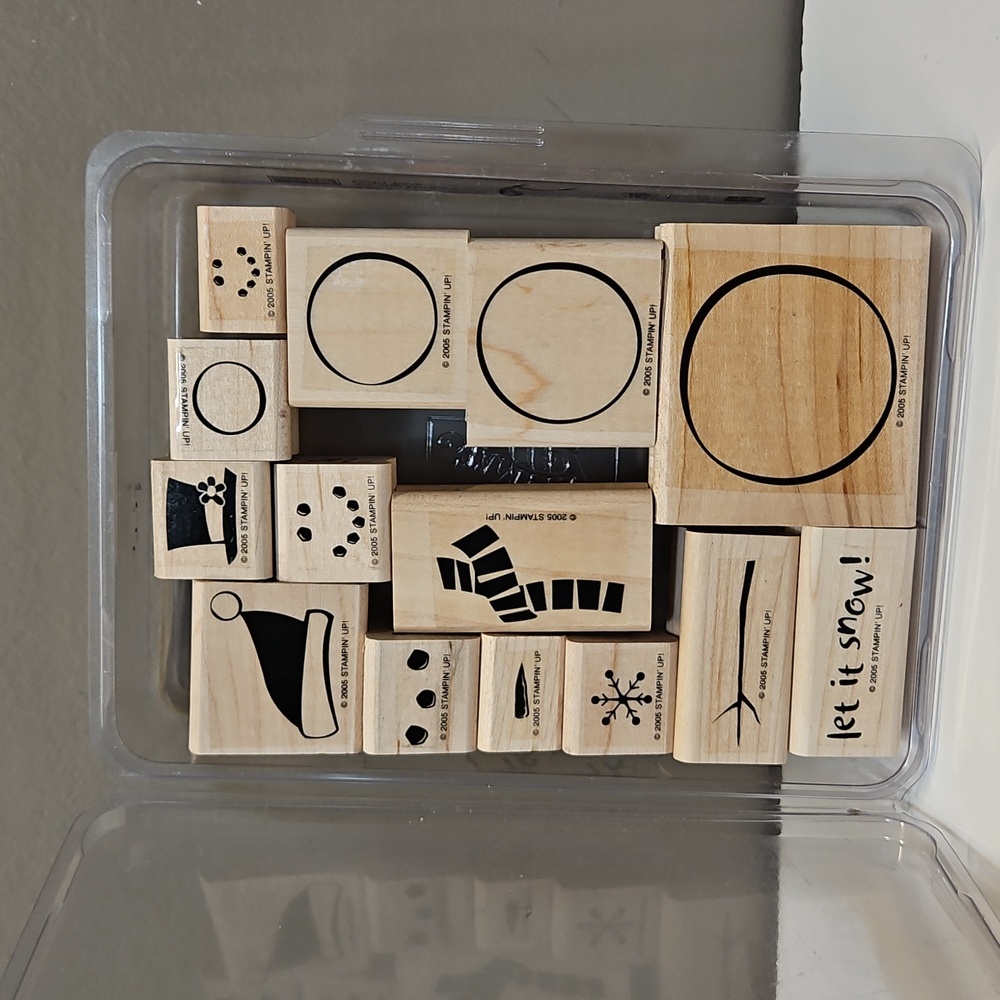 Cold Play Snowman Builder Stamp Set